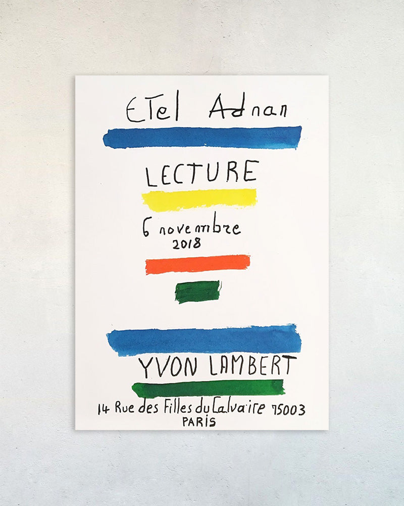 Lecture ポスター【Etel Adnan│エテル・アドナン】(33cm×46cm)
