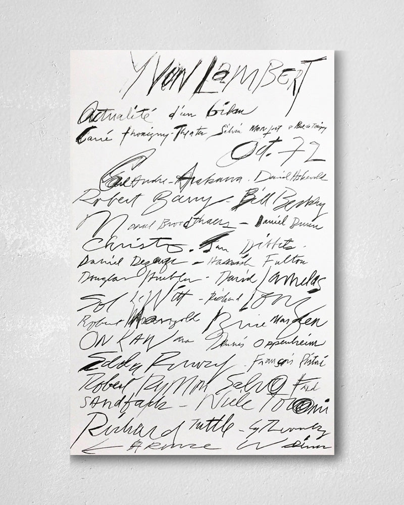 Actualité d'un bilan print (1972)ポスター【Cy Twombly│サイ・トゥオンブリー】(58cm×90cm)