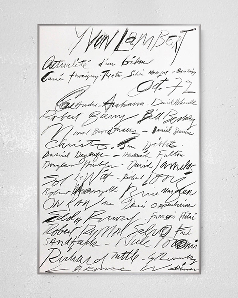 Actualité d'un bilan print (1972)ポスター【Cy Twombly│サイ・トゥオンブリー】(58cm×90cm)