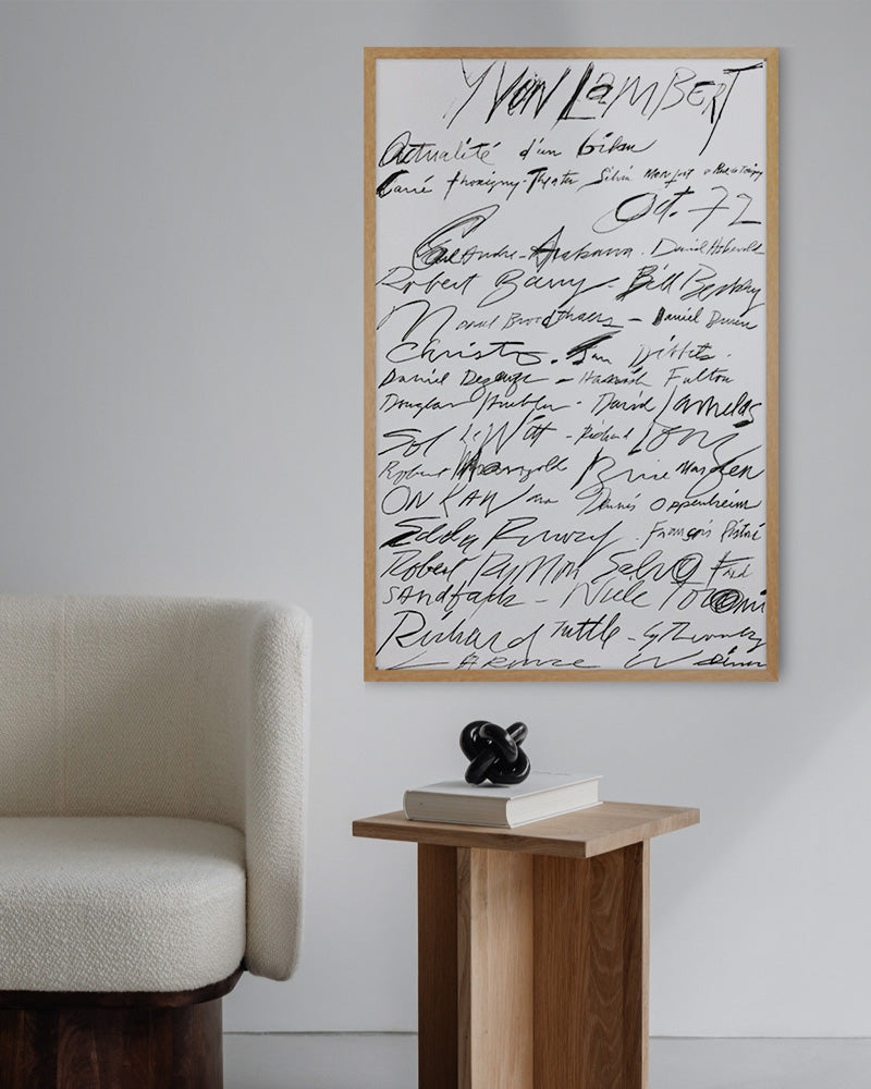 Actualité d'un bilan print (1972)ポスター【Cy Twombly│サイ・トゥオンブリー】(58cm×90cm)