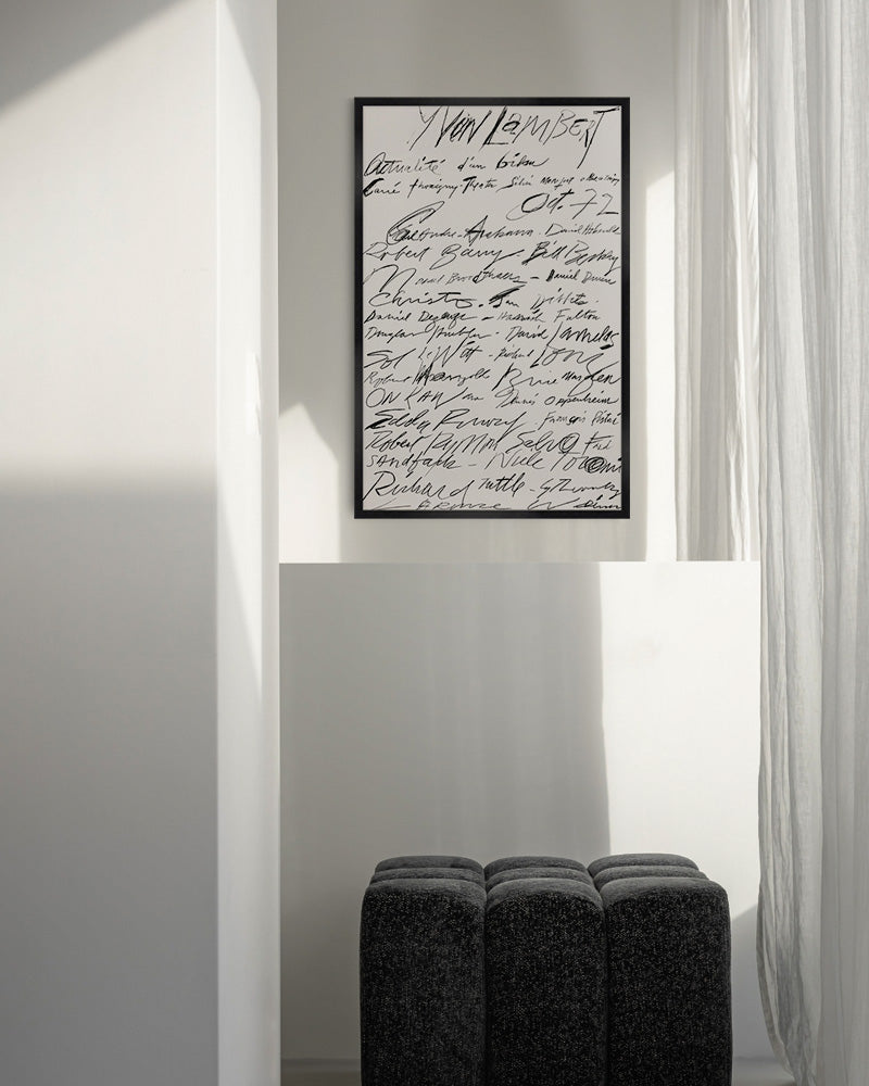 Actualité d'un bilan print (1972)ポスター【Cy Twombly│サイ・トゥオンブリー】(58cm×90cm)