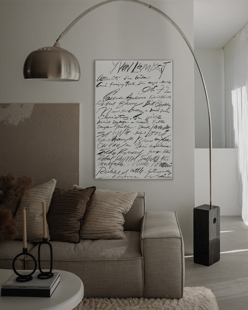 Actualité d'un bilan print (1972)ポスター【Cy Twombly│サイ・トゥオンブリー】(58cm×90cm)