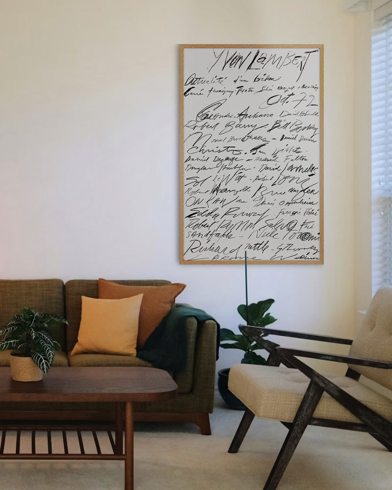 Actualité d'un bilan print (1972)ポスター【Cy Twombly│サイ・トゥオンブリー】(58cm×90cm)
