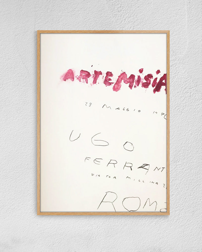 Artemisiaポスター【Cy Twombly│サイ・トゥオンブリー】(50cm×70cm)