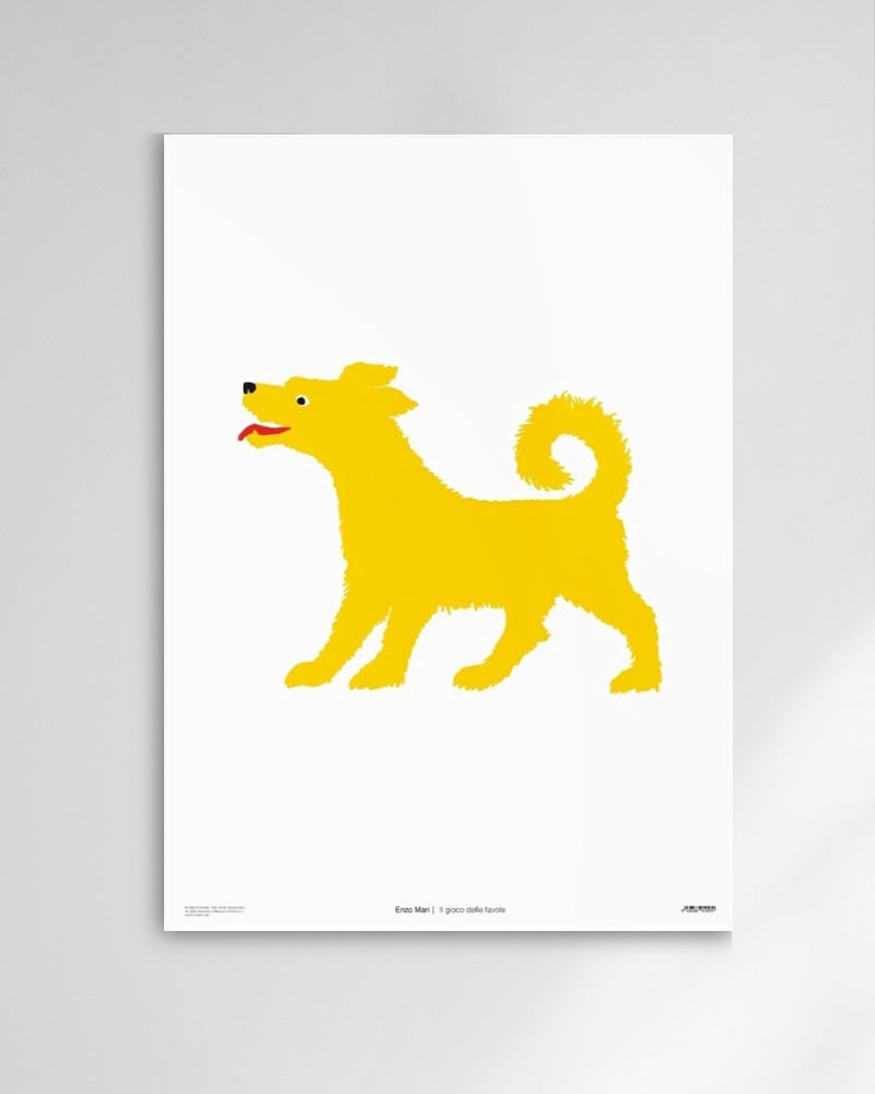 Dog ポスター【Enzo Mari │エンツォ・マリ】(50cm×70cm)