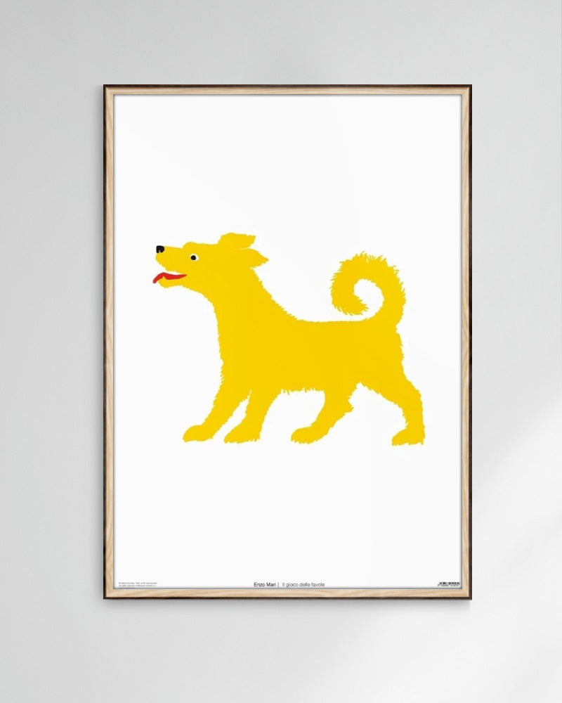 Dog ポスター【Enzo Mari │エンツォ・マリ】(50cm×70cm)