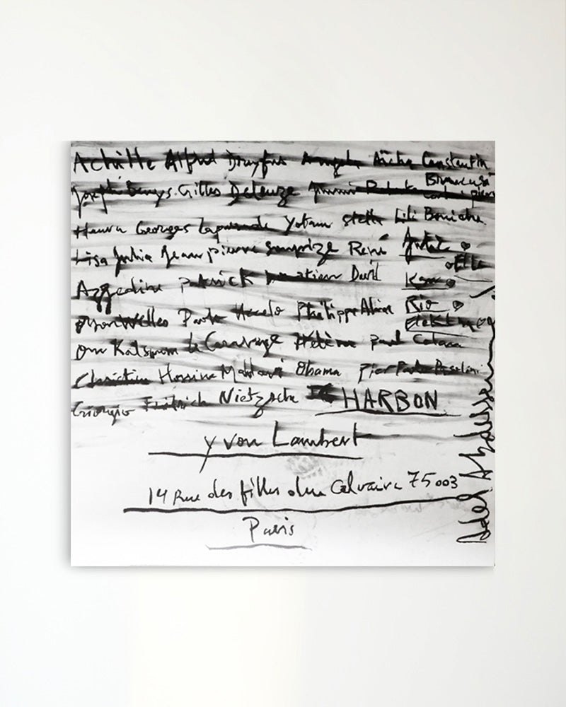 Charbon ポスター【Adel Abdessemed │アデル・アブデスメッド】(67cm×67cm)