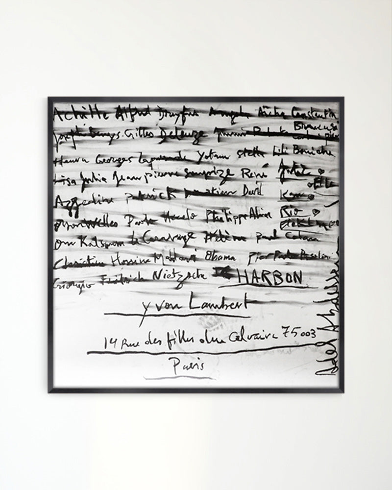 Charbon ポスター【Adel Abdessemed │アデル・アブデスメッド】(67cm×67cm)