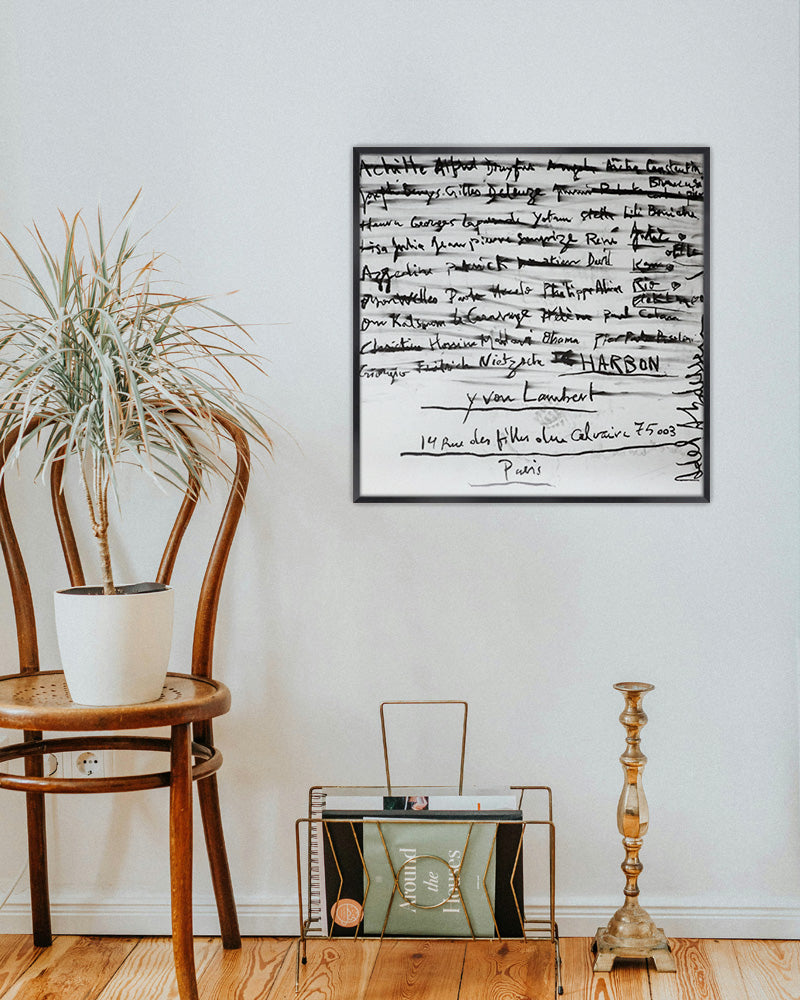 Charbon ポスター【Adel Abdessemed │アデル・アブデスメッド】(67cm×67cm)