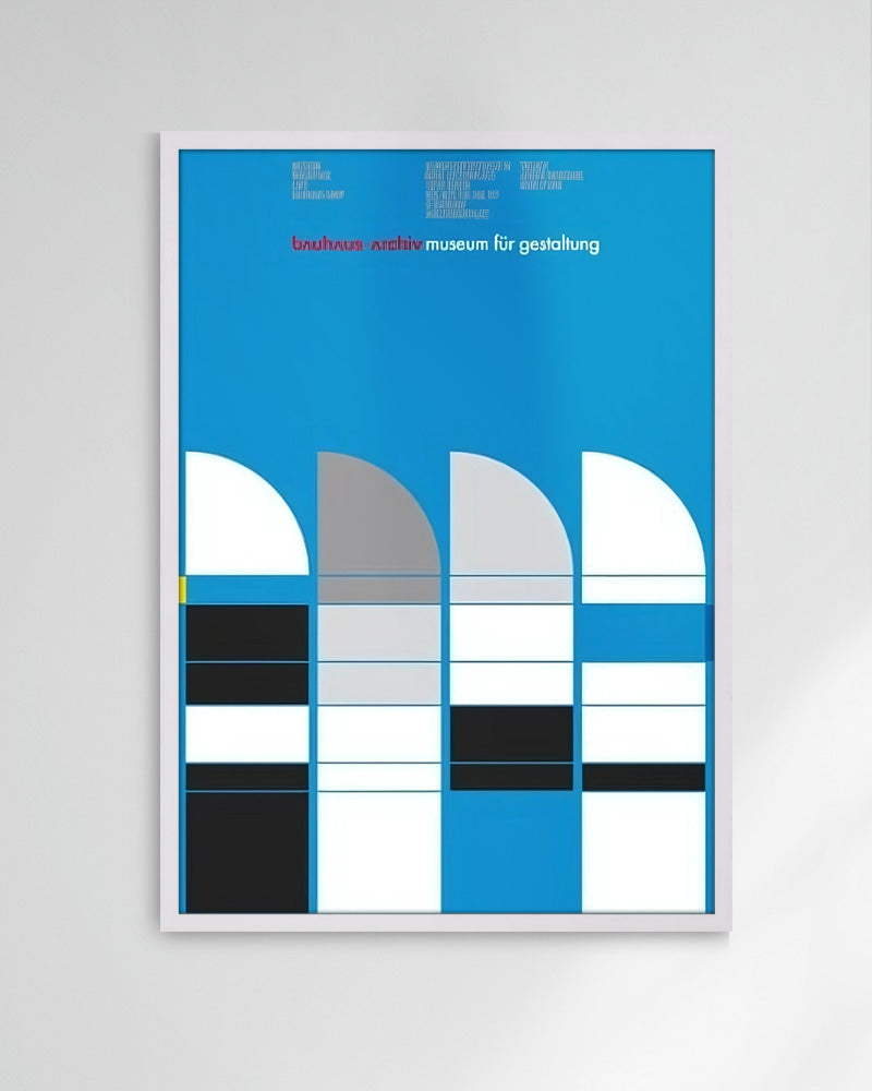Bauhaus Archiv Museum fur Gestaltung Berlin 1987ポスター【Bauhaus│バウハウス】【Ott + Stein│ニコラウス・オットとベルナルド・シュタイン】(84cm×60cm)
