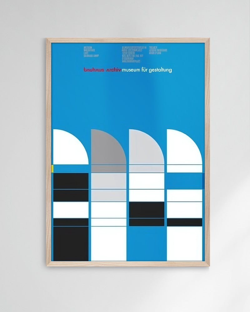 Bauhaus Archiv Museum fur Gestaltung Berlin 1987ポスター【Bauhaus│バウハウス】【Ott + Stein│ニコラウス・オットとベルナルド・シュタイン】(84cm×60cm)