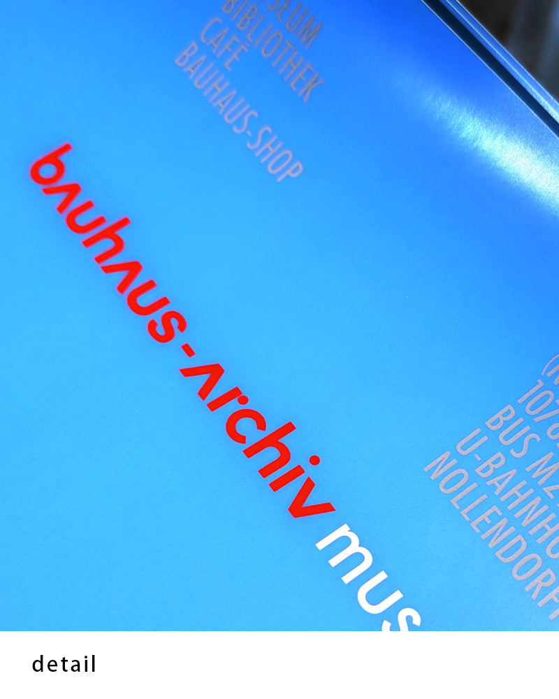 Bauhaus Archiv Museum fur Gestaltung Berlin 1987ポスター【Bauhaus│バウハウス】【Ott + Stein│ニコラウス・オットとベルナルド・シュタイン】(84cm×60cm)