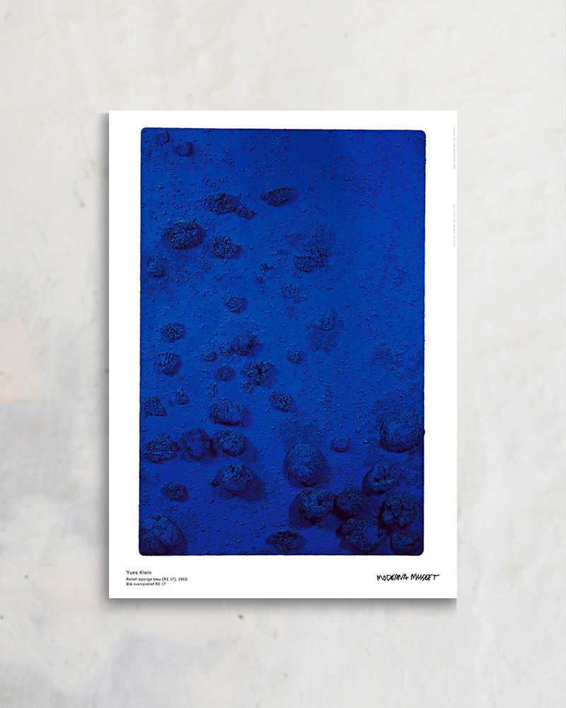 Relief éponge-Blue RE 17(1960)ポスター【Yves Klein │イヴ・クライン】(50cm×70cm)