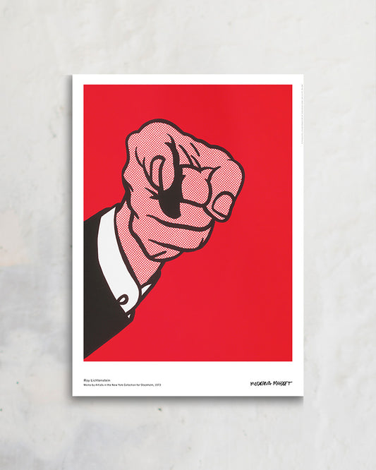 Finger Pointing(Hey You!)1973ポスター【Roy Lichtenstein│ロイ・リキテンスタイン】(50cm×70cm)