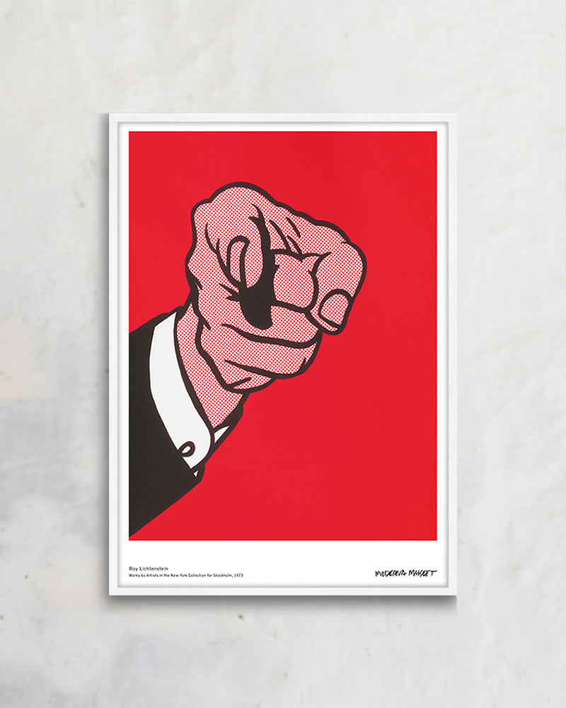 Finger Pointing(Hey You!)1973ポスター【Roy Lichtenstein│ロイ・リキテンスタイン】(50cm×70cm)