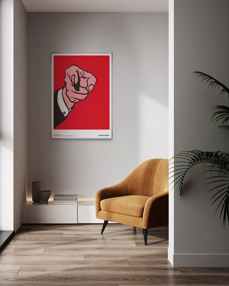 Finger Pointing(Hey You!)1973ポスター【Roy Lichtenstein│ロイ・リキテンスタイン】(50cm×70cm)