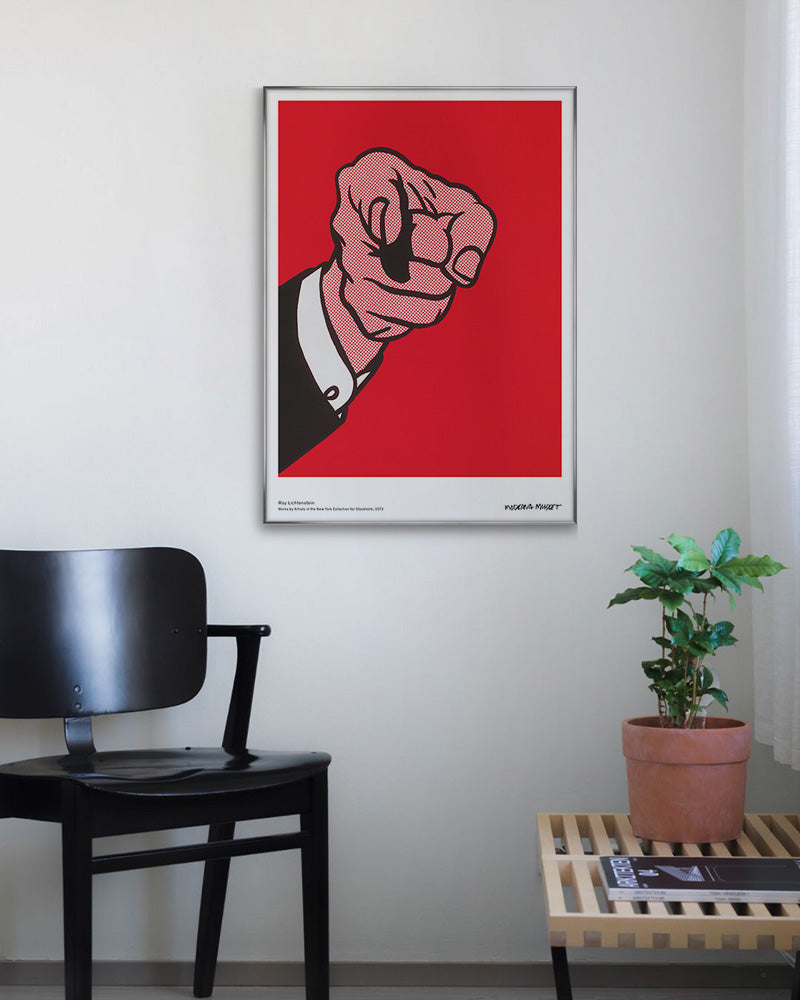 Finger Pointing(Hey You!)1973ポスター【Roy Lichtenstein│ロイ・リキテンスタイン】(50cm×70cm)