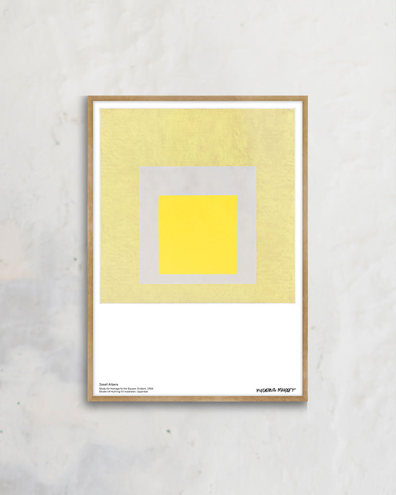 Study for Homage to the Square: Evidentポスター【Josef Albers│ヨゼフ・アルバース】(50cm×70cm)
