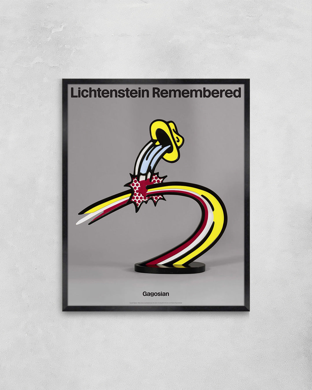 Coup de Chapeau I "1996"ポスター【Roy Lichtenstein│ロイ・リキテンスタイン】(76.2cm×60.9cm)