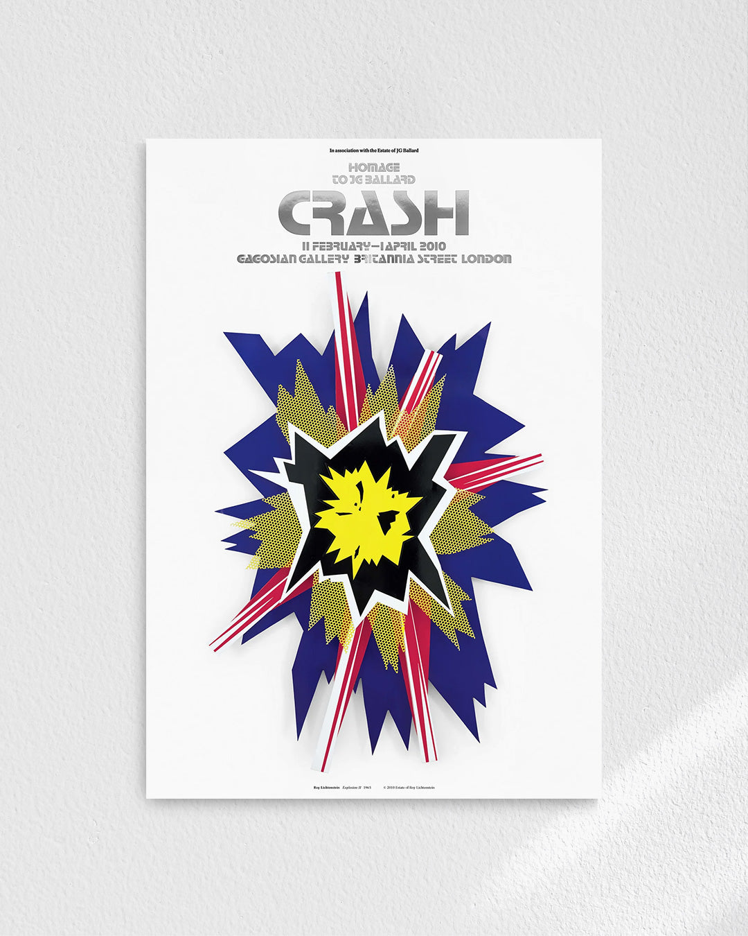 Explosion II (1965)ポスター【Roy Lichtenstein│ロイ・リキテンスタイン】(100cm×69.2cm)