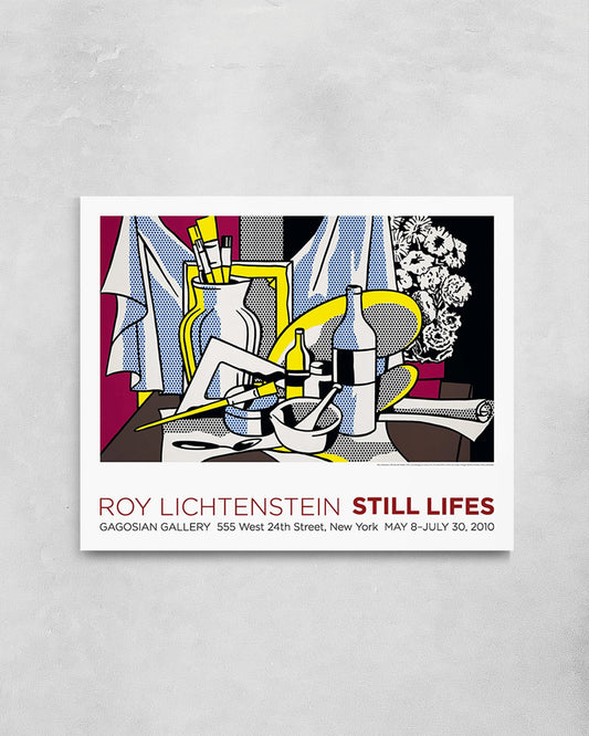 Still Life with Paletteポスター【Roy Lichtenstein│ロイ・リキテンスタイン】(83.8cm×68.6cm)