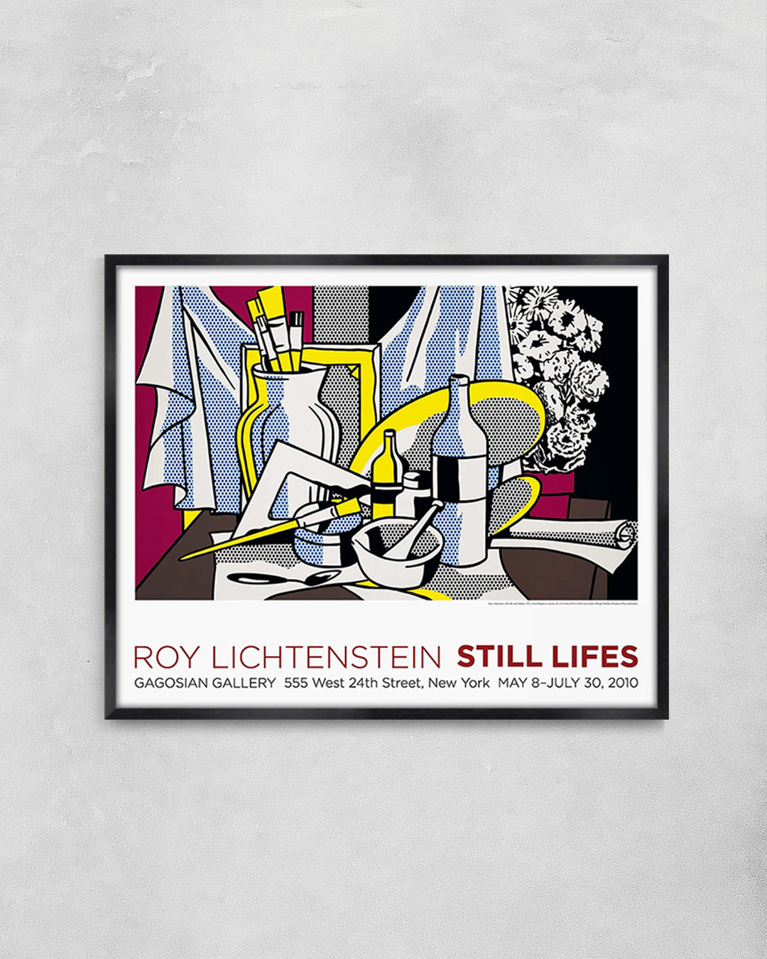 Still Life with Paletteポスター【Roy Lichtenstein│ロイ・リキテンスタイン】(83.8cm×68.6cm)