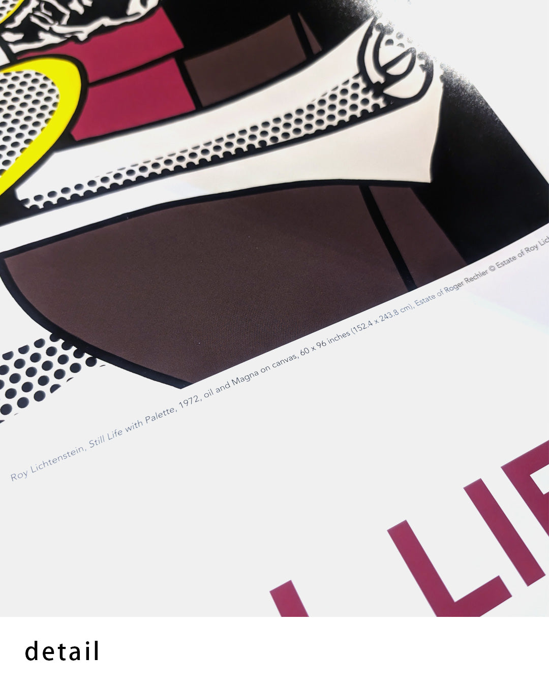 Still Life with Paletteポスター【Roy Lichtenstein│ロイ・リキテンスタイン】(83.8cm×68.6cm)