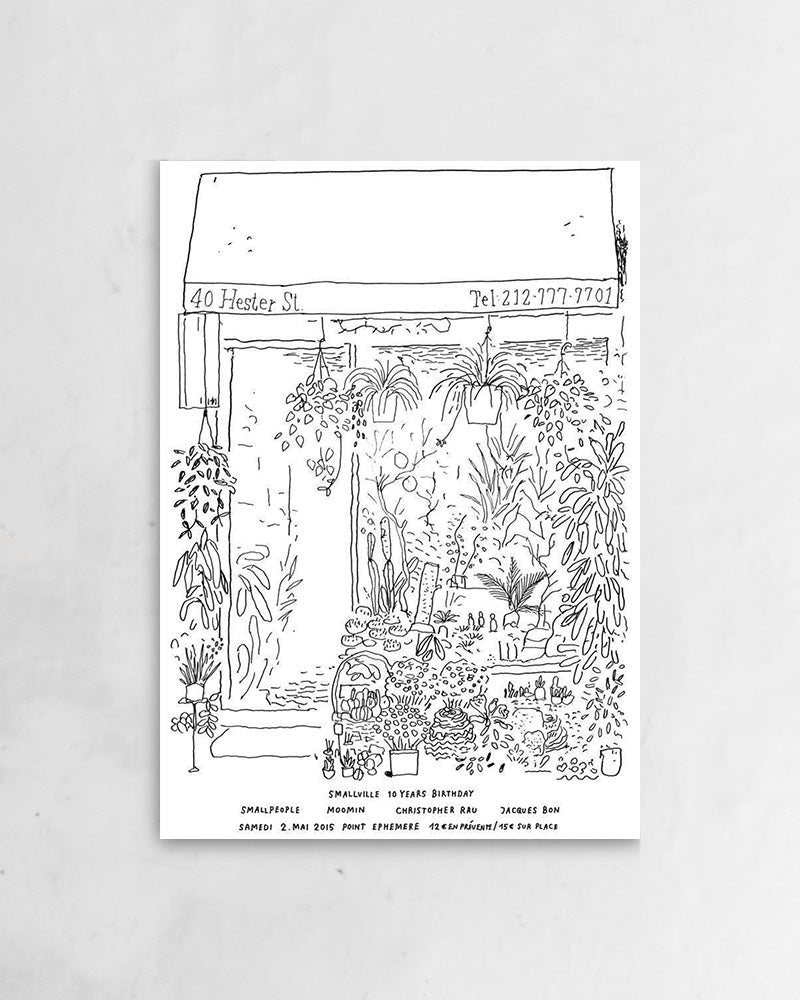 Flower shop NYC(2015)ポスター【Stefan Marx│ステファン・マルクス】(59cm×84cm)