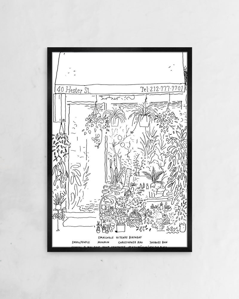 Flower shop NYC(2015)ポスター【Stefan Marx│ステファン・マルクス】(59cm×84cm)