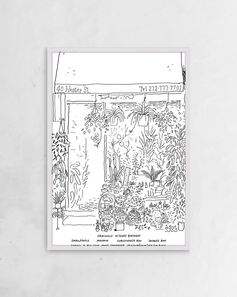 Flower shop NYC(2015)ポスター【Stefan Marx│ステファン・マルクス】(59cm×84cm)