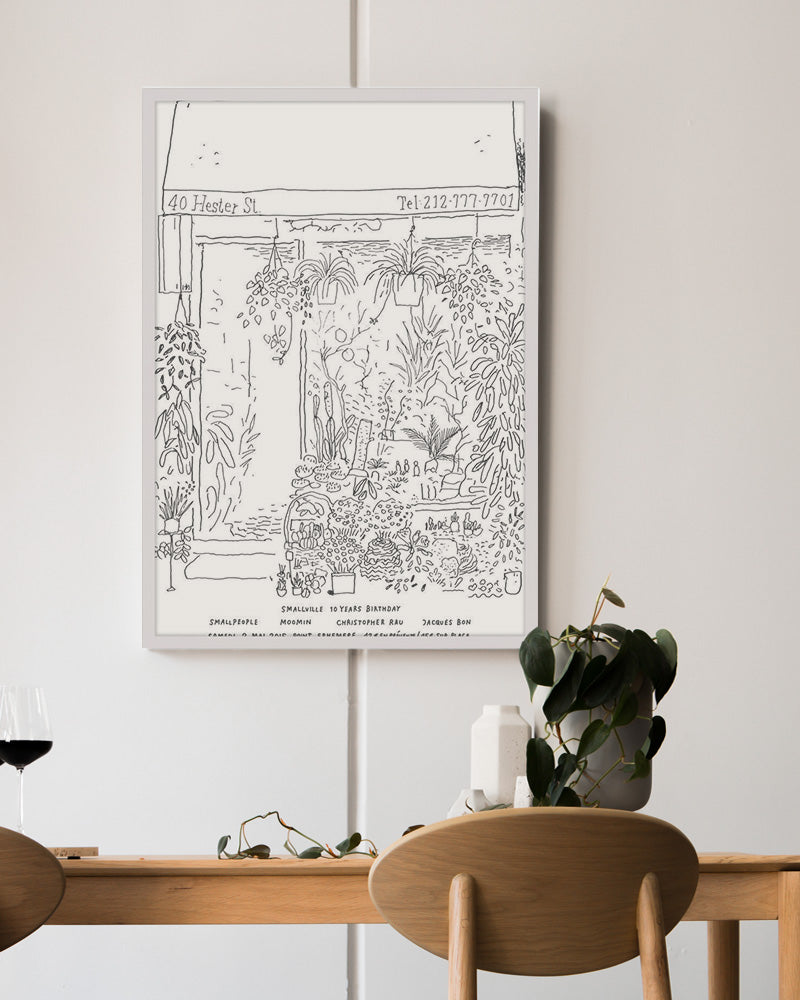 Flower shop NYC(2015)ポスター【Stefan Marx│ステファン・マルクス】(59cm×84cm)