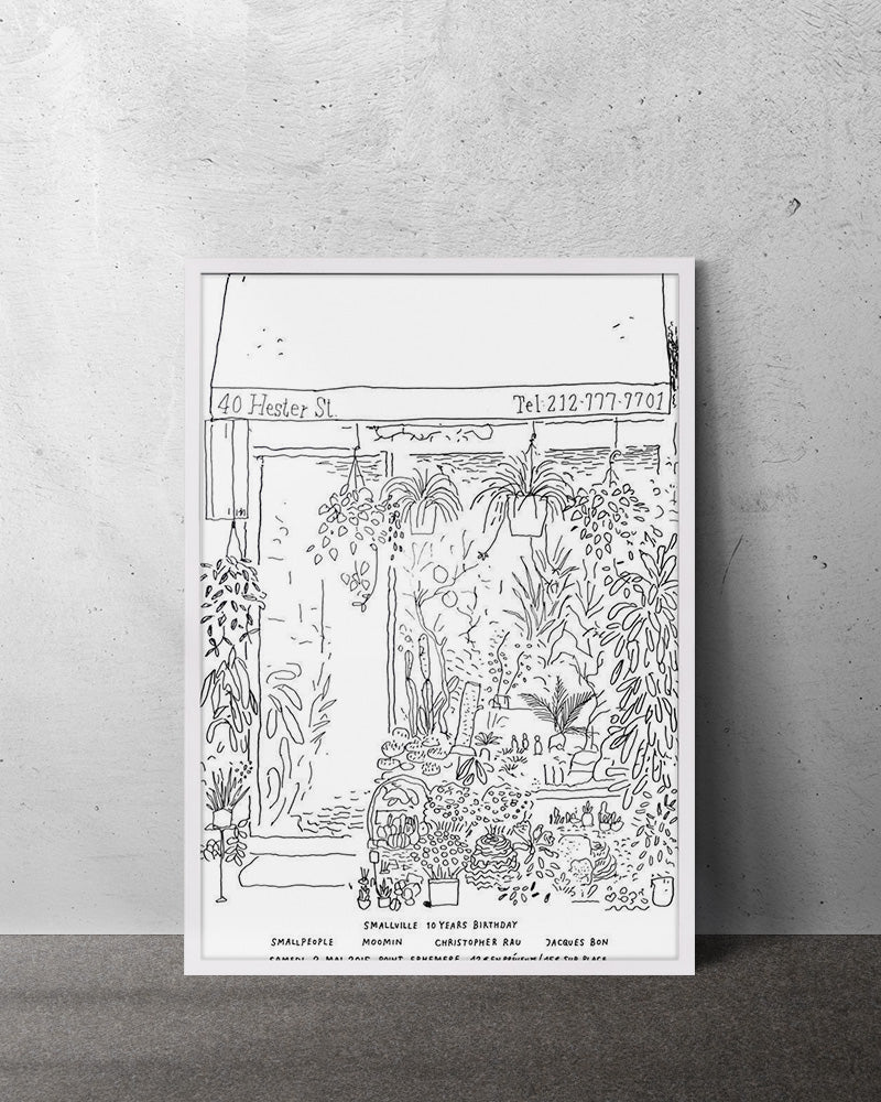 Flower shop NYC(2015)ポスター【Stefan Marx│ステファン・マルクス】(59cm×84cm)