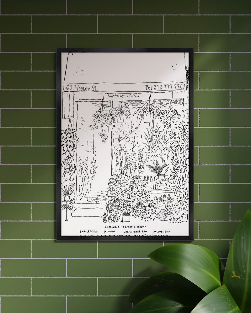 Flower shop NYC(2015)ポスター【Stefan Marx│ステファン・マルクス】(59cm×84cm)