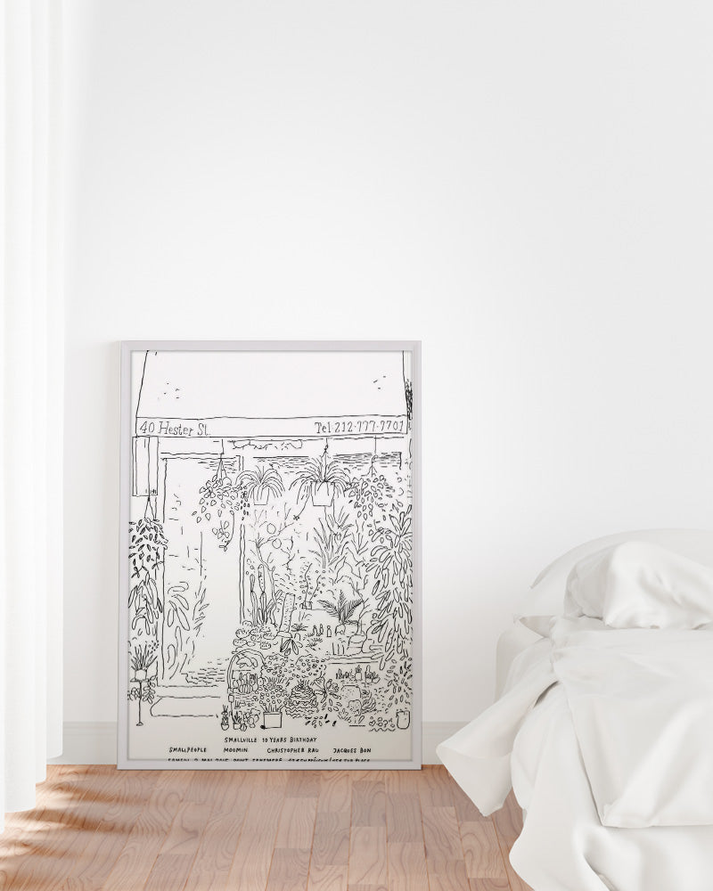 Flower shop NYC(2015)ポスター【Stefan Marx│ステファン・マルクス】(59cm×84cm)