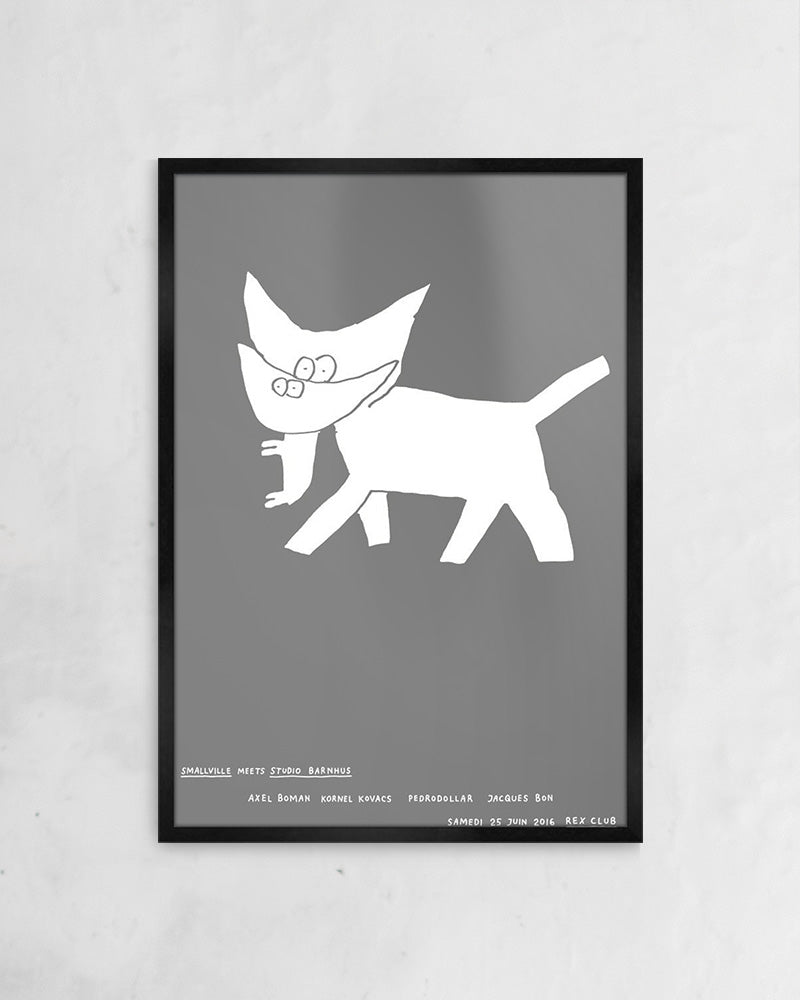 Yamato cats (silver)ポスター【Stefan Marx│ステファン・マルクス】(59cm×84cm)