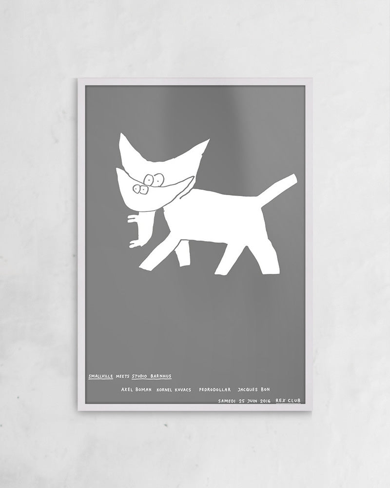 Yamato cats (silver)ポスター【Stefan Marx│ステファン・マルクス】(59cm×84cm)