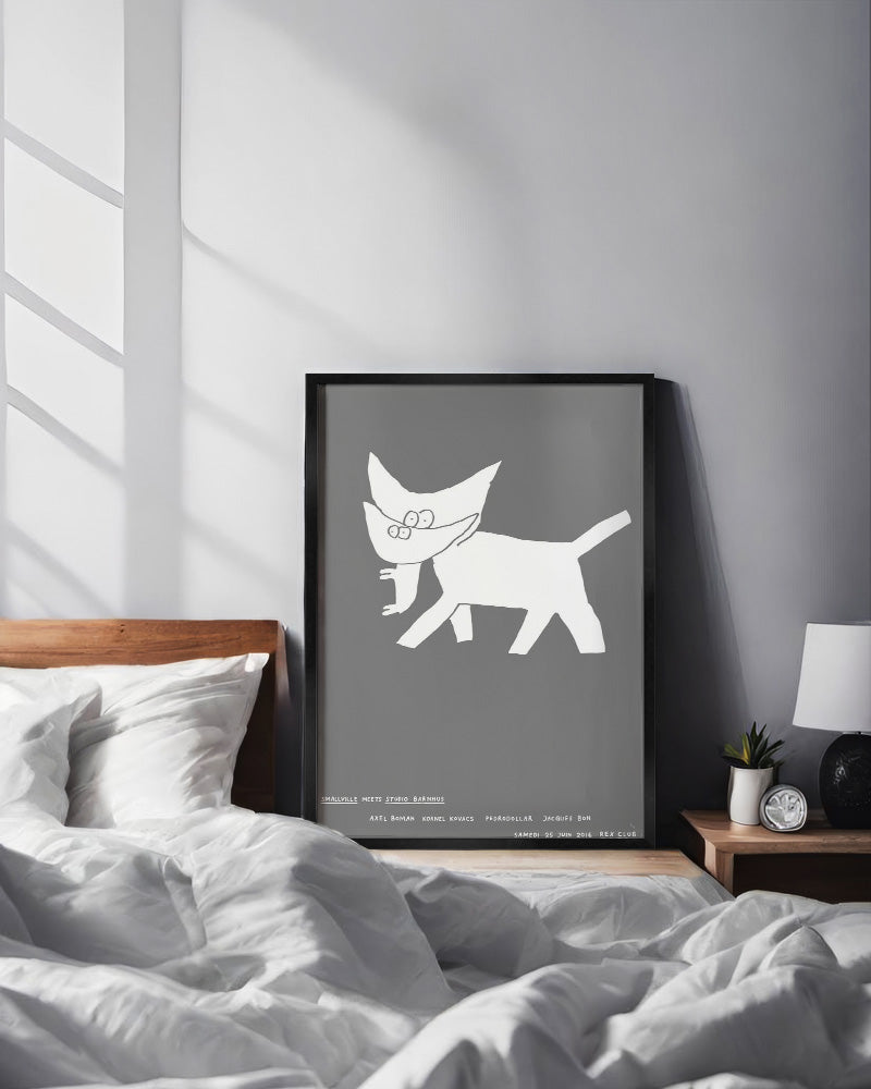 Yamato cats (silver)ポスター【Stefan Marx│ステファン・マルクス】(59cm×84cm)