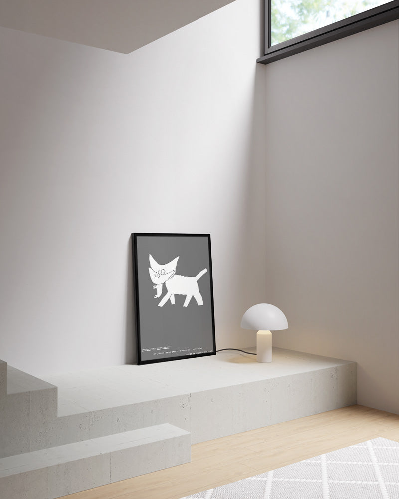 Yamato cats (silver)ポスター【Stefan Marx│ステファン・マルクス】(59cm×84cm)