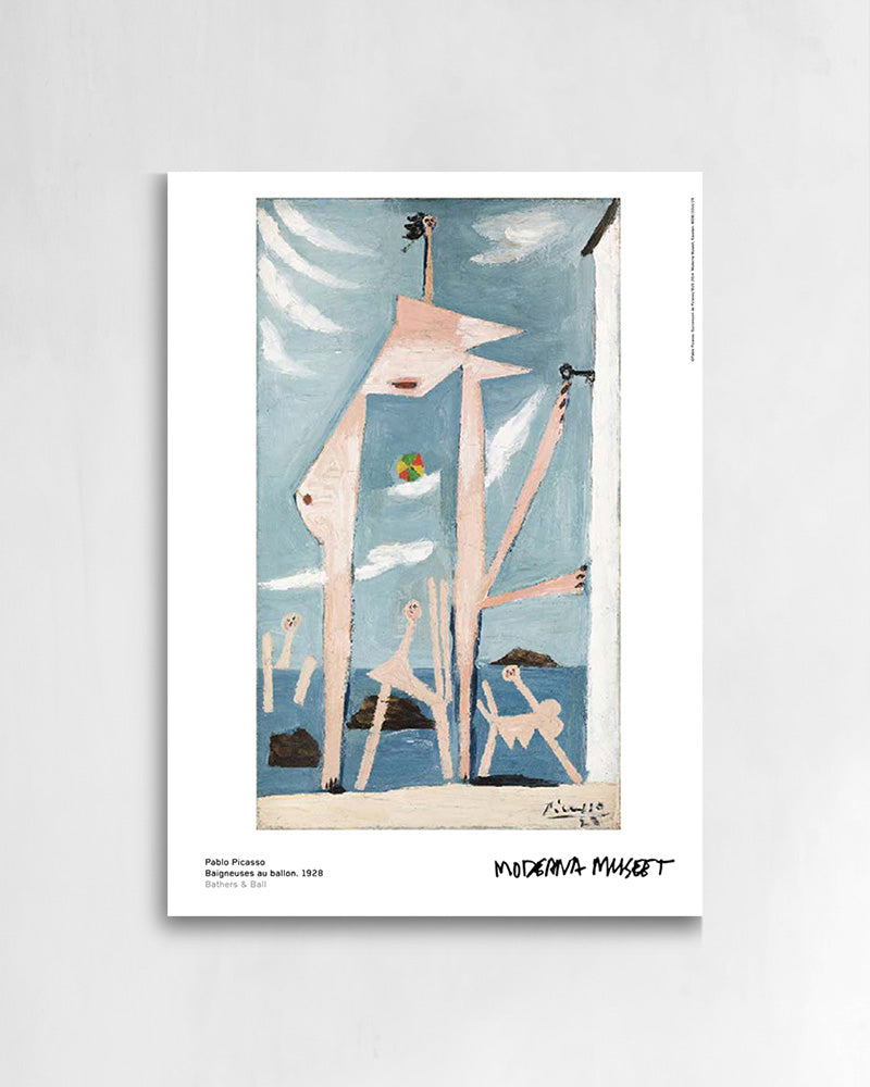 Baigneuses au ballonポスター【Picasso│パブロ・ピカソ】(70cm×50cm)