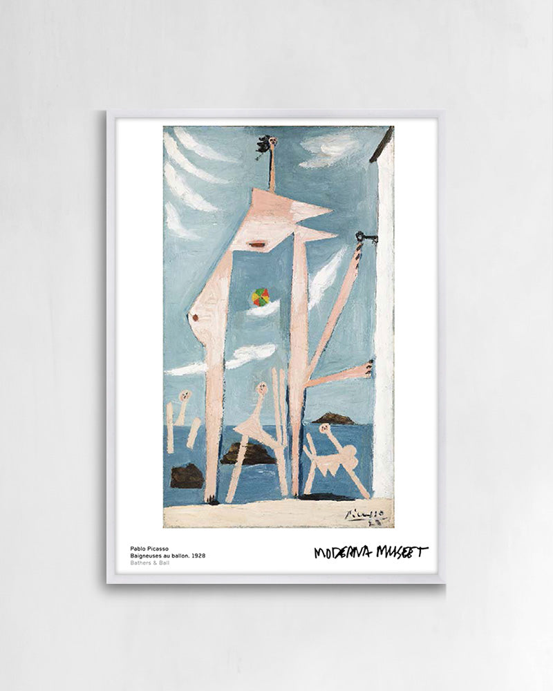 Baigneuses au ballonポスター【Picasso│パブロ・ピカソ】(70cm×50cm)