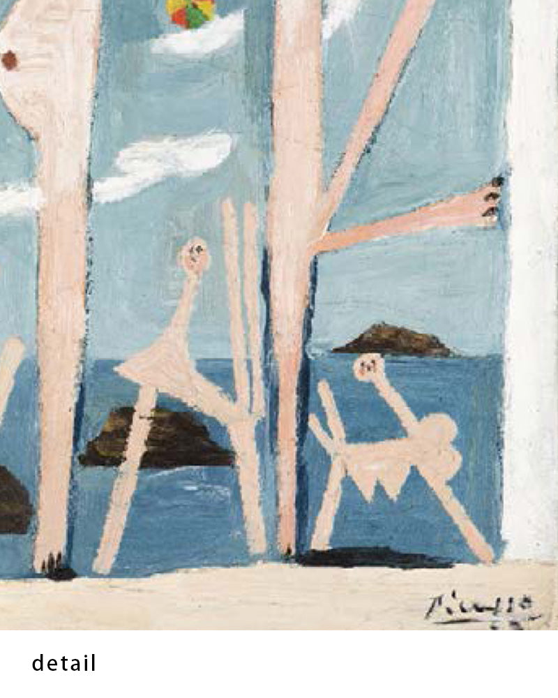 Baigneuses au ballonポスター【Picasso│パブロ・ピカソ】(70cm×50cm)