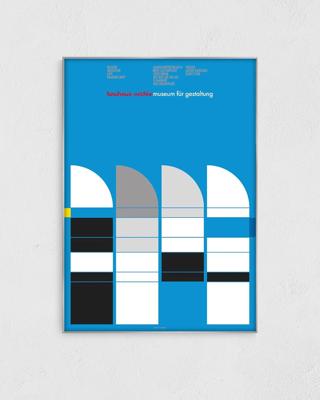 Bauhaus Archiv Museum fur Gestaltung Berlin 1987ポスター【Bauhaus