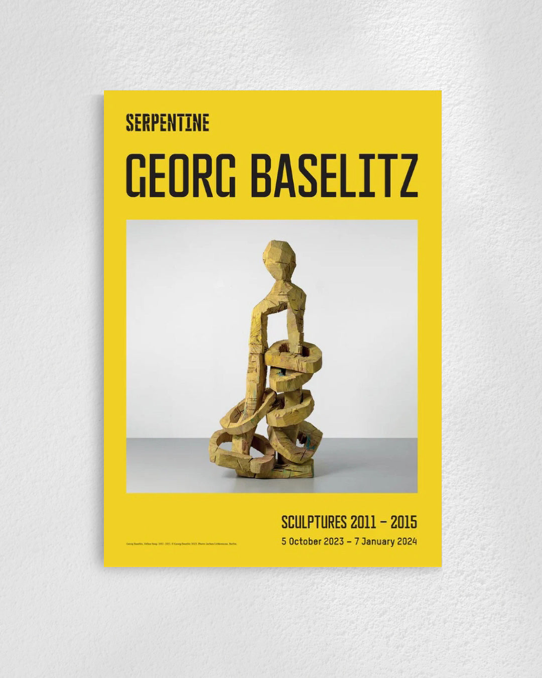 【完全受注制作】世界で一つの写真アート / パネル貼りポスター Sculptures 2011–2015ポスター【Georg Baselitz│ゲオルグ・バゼリッツ