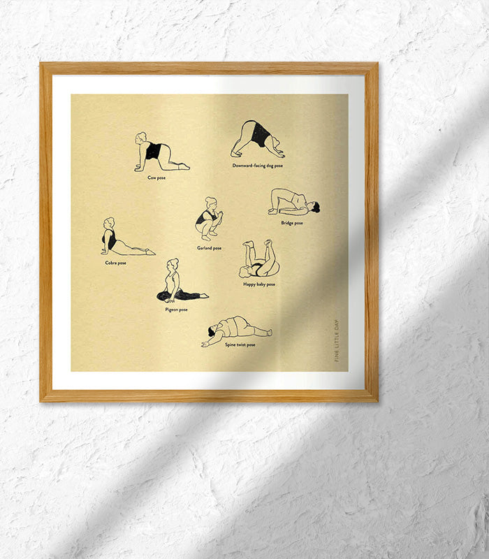 【フレームセット】YOGA POSTER(ヨガポスター)正方形40cm×40cm