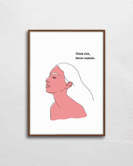 【ポスターのみ】think rich  アートポスター（A2,A3）