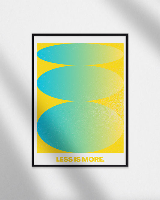 【ポスターのみ】Less is More – Minimalist Gradient Posterアートポスター（A2,A3）