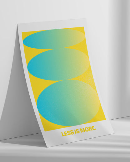 【ポスターのみ】Less is More – Minimalist Gradient Posterアートポスター（A2,A3）