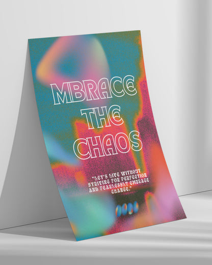 【ポスターのみ】Embrace the Chaos – Fluid Energy Posterアートポスター（A2,A3）