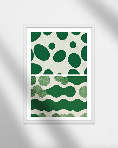 【ポスターのみ】Organic Dots – Abstract Pattern Posterアートポスター（A2,A3）