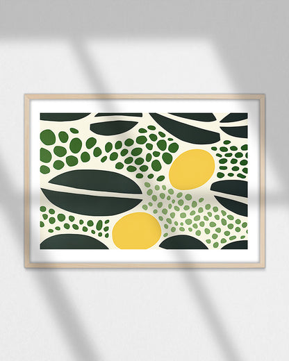 【ポスターのみ】Botanical Harmony – Nature-Inspired Abstract Posterアートポスター（A2,A3）